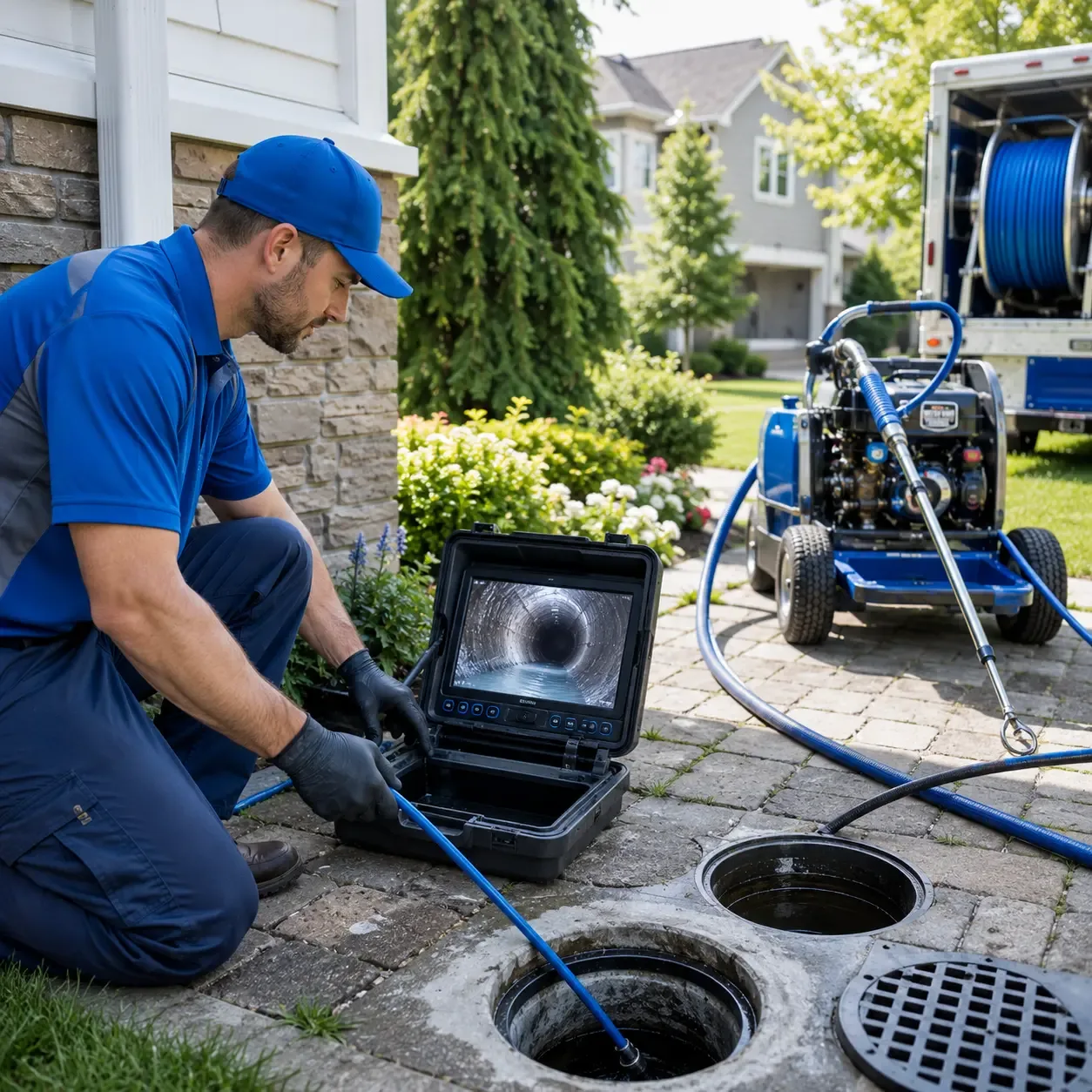 Outdoor drain cleaning professionals serving Hanover Park, IL